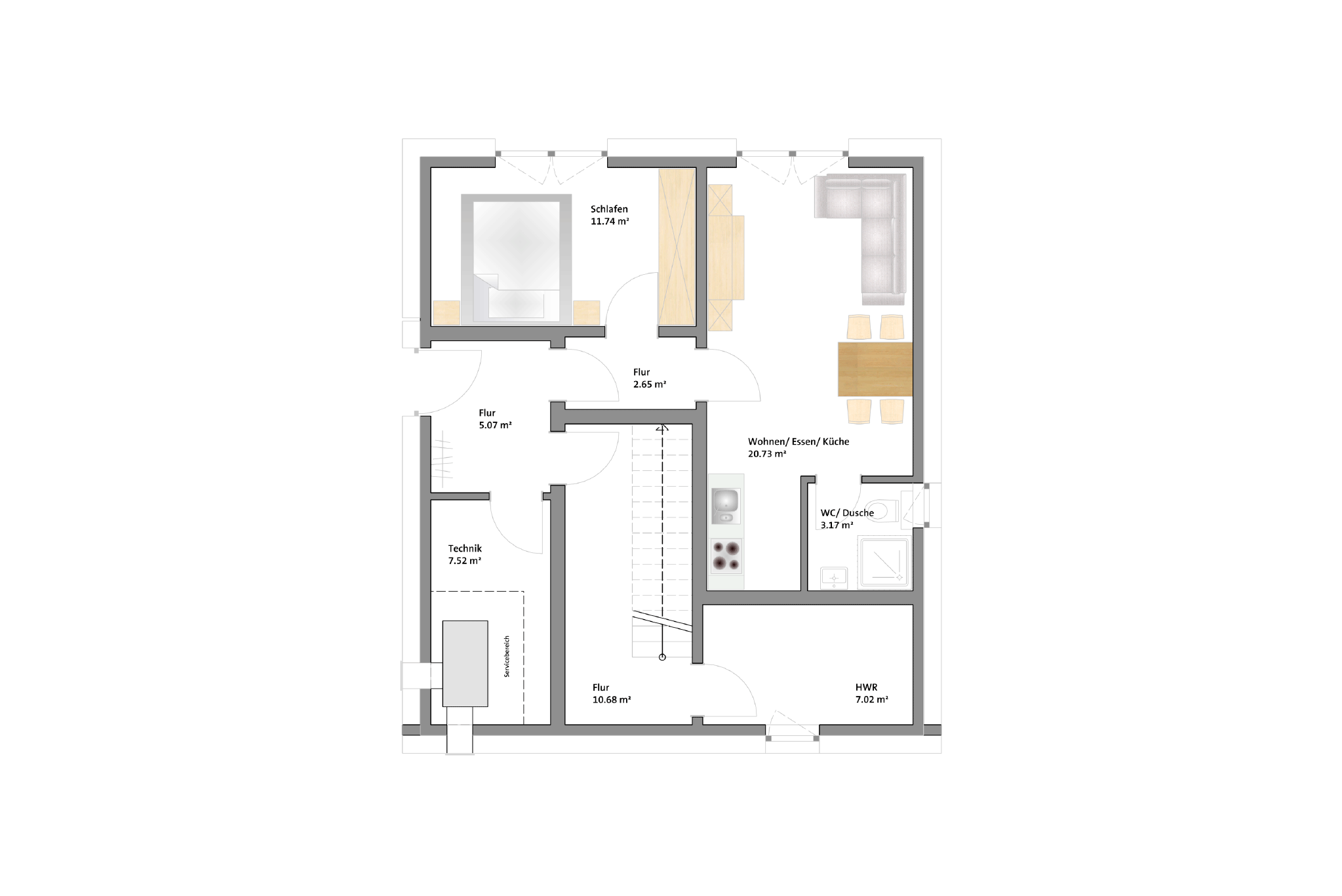 KFW40+ Haus mit Einliegerwohnung bei Zeitz - Keller