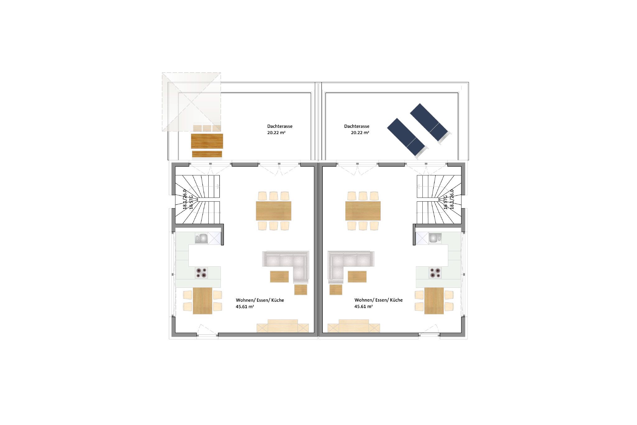 Doppelhaus am Zwenkauer See - Dachgeschoss