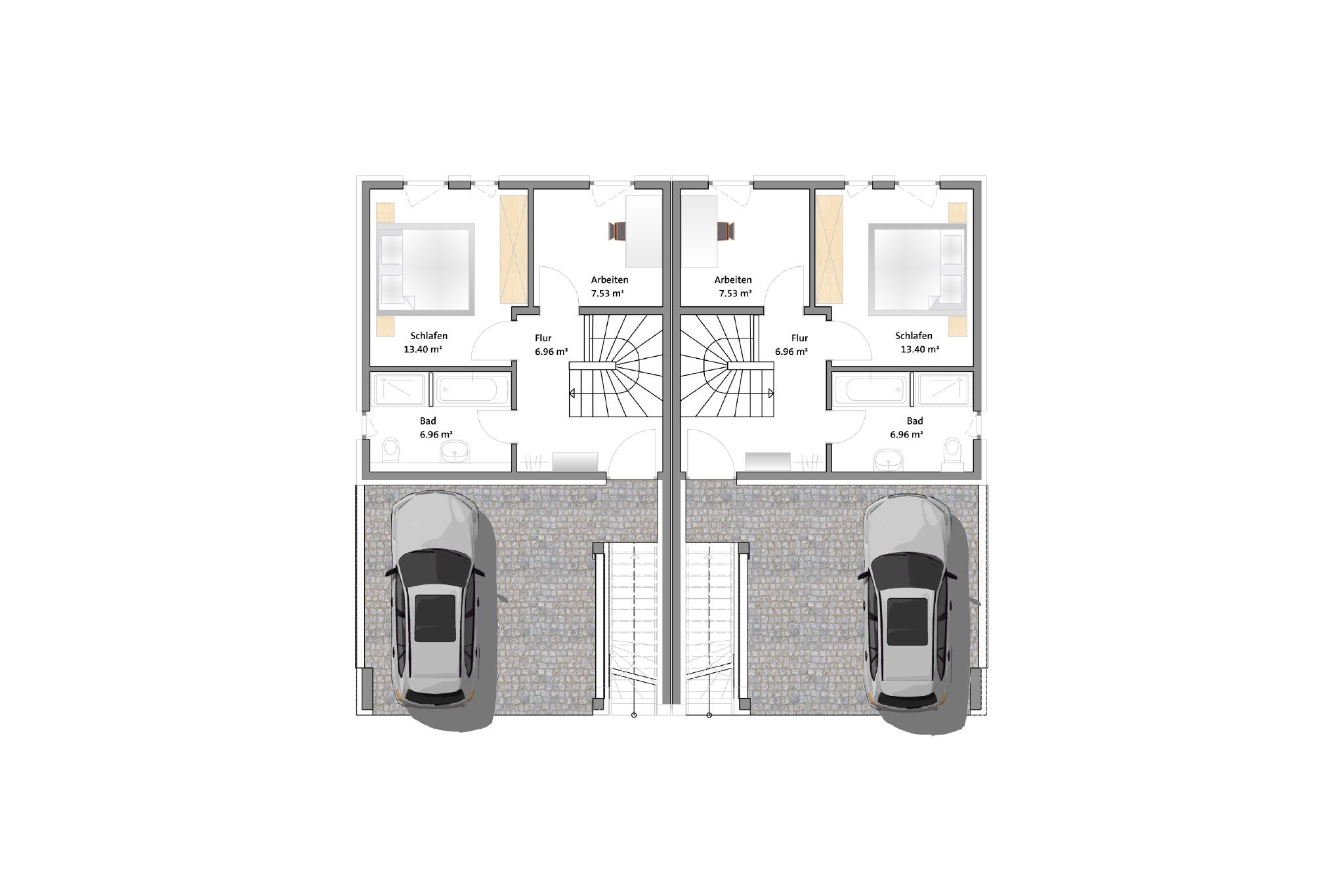 Doppelhaus am Zwenkauer See - Erdgeschoss