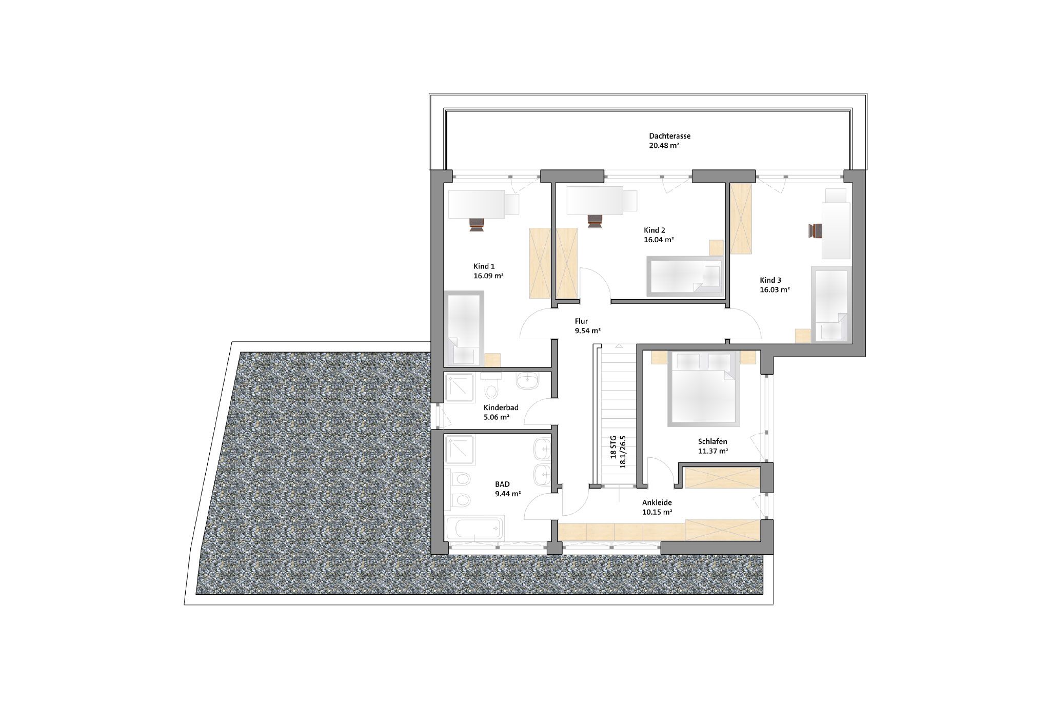 Haus mit Staffelgeschoss in Königstein - Dachgeschoss